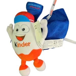 Kinder mini backpack soft plush toy